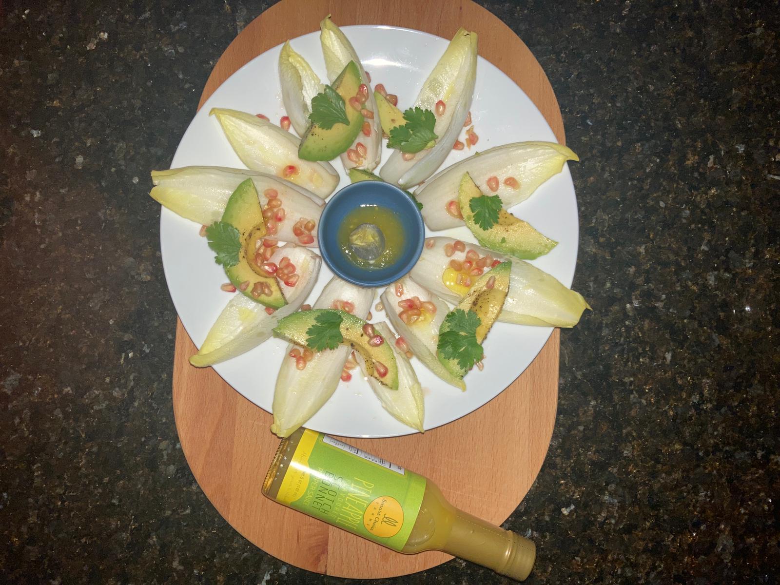 Avocado, Endive & Pomegrante Salad | Smart Choices Farms