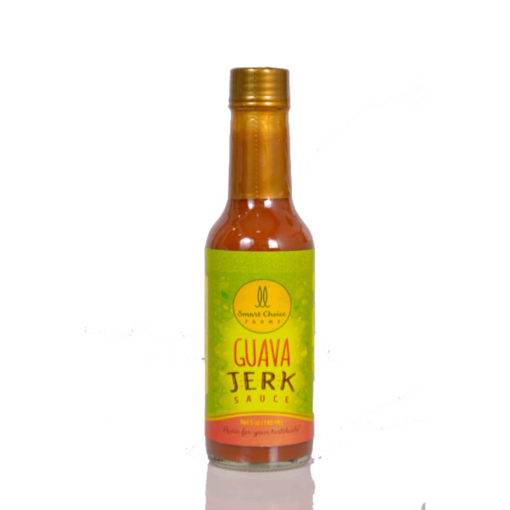 Guava Jerk Sauce with Scotch Bonnet Pepper 5oz by Smart Choice Farms