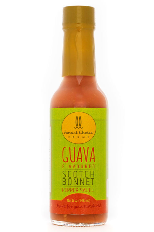 Case of 24 Guava Scotch Bonnet Pepper Sauce 5oz by Smart Choice Farms
