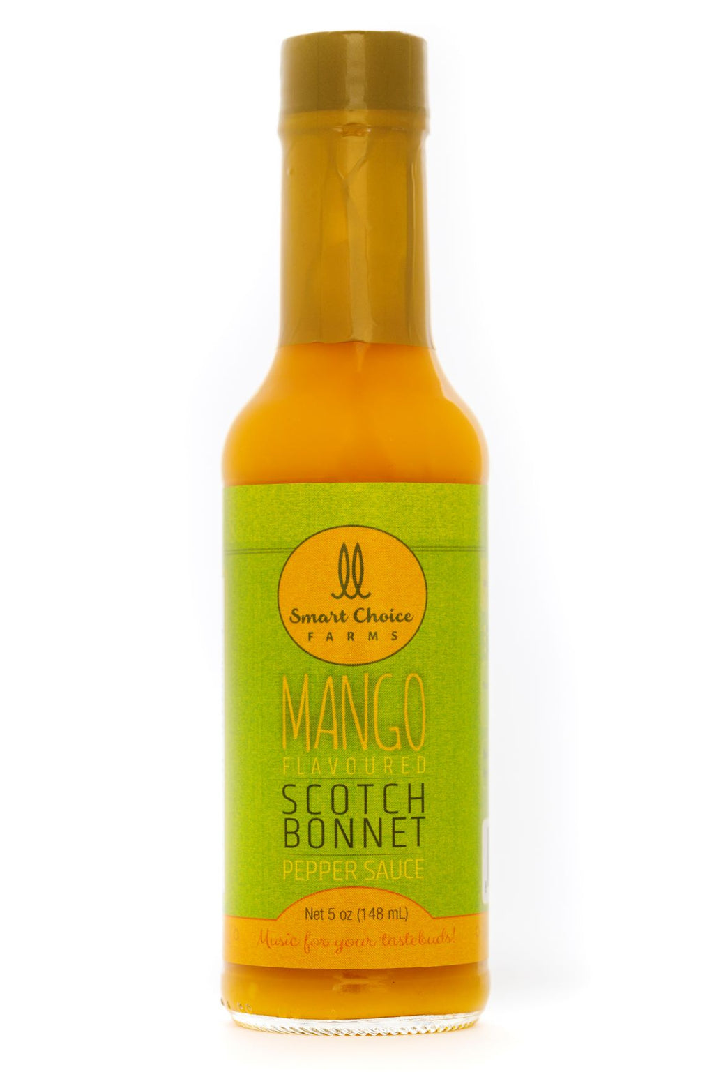 Case of 24 Mango Scotch Bonnet Pepper Sauce 5oz by Smart Choice Farms
