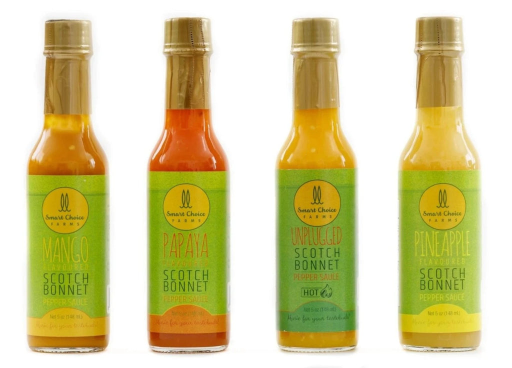 Smart Choice Farms Family of 4 Scotch Bonnet Pepper Sauce Gift Set 5oz
