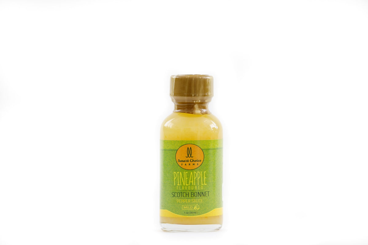 Pineapple Flavored Scotch Bonnet Pepper Sauce 1oz by Smart Choice Farms